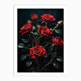 Red Roses Art Print