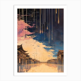 Starfall In China Art Print