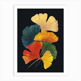 Ginkgo Leaves Canvas Print Art Print