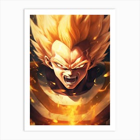 Dragon Ball Z Wallpaper 28 Art Print