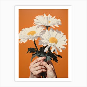 Three Daisies Art Print