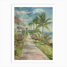 Walk On The Beach Art Print