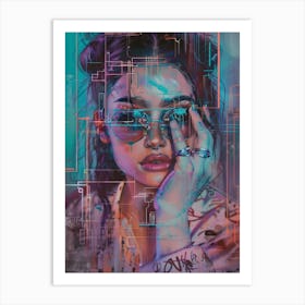 'The Girl With Glasses' 1 Art Print