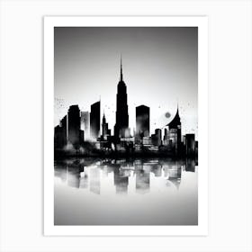 New York City Skyline 43 Art Print