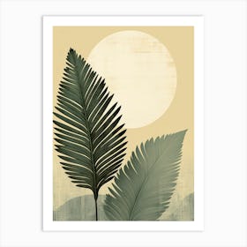 Palm Leaves In The Sun Art Print