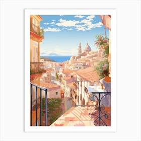 Cartagena Spain 5 Illustration Art Print