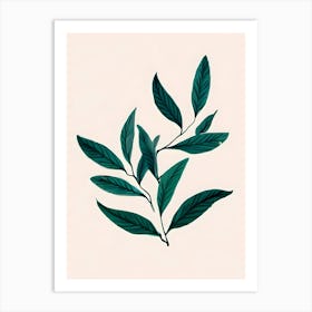 Green Tea Leaves Art Print