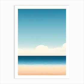 Beach Sea Sky Clouds Art Print