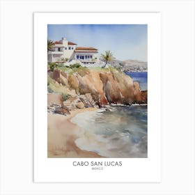 Cabo San Lucas 4 Watercolour Travel Poster Art Print
