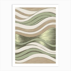 Wavy Wave Pattern Art Print