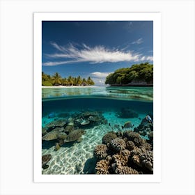 Underwater Coral Reef Art Print