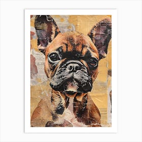 Puppy Kitsch Collage 1 Art Print