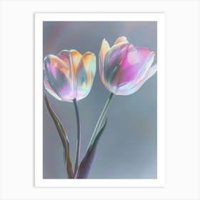 Iridescent Flower Tulip 5 Art Print