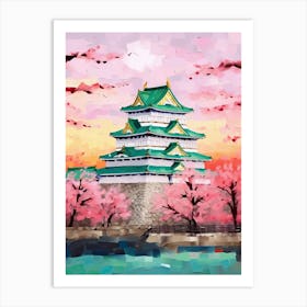 Osaka Castle Japan Travel Housewarming Painting Art Print