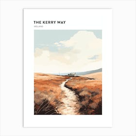 The Kerry Way Ireland 2 Hiking Trail Landscape Poster Art Print