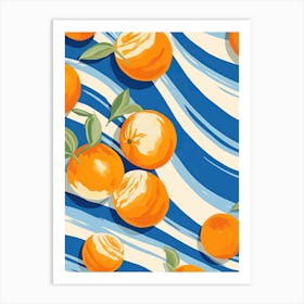 Apricots Fruit Summer Illustration 1 Art Print