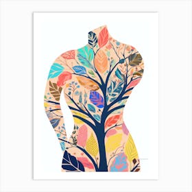 Body Positive Tree Torso Art Print