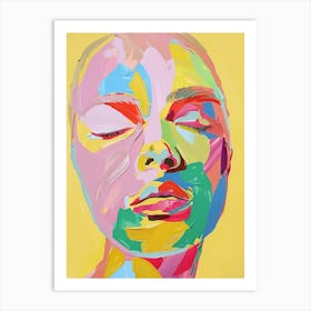 Woman'S Face 2 Art Print