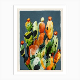 Abstract Modern Cactus 2 Art Print