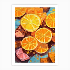 Oranges Oil Painting 1 Art Print