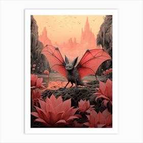 Malagasy Mouse Eared Bat 1 Art Print