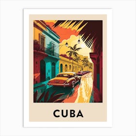 Cuba Vintage Travel Poster Art Print