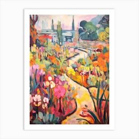 Autumn Gardens Painting Phipps Conservatory And Botanical Gardens 1 Art Print