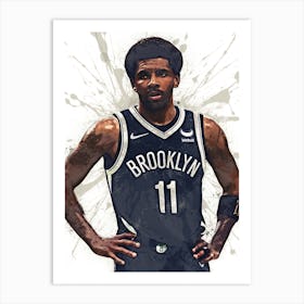 Kyrie Irving Brooklyn Nets 1 Art Print