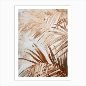 Palm Leaves Oil Canvas Art Print