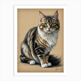 Coon Cat 1 Art Print