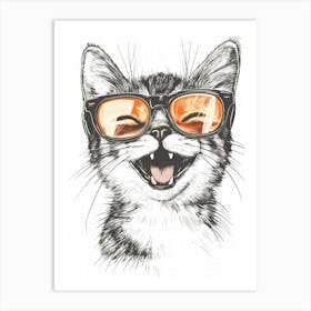 Cat In Sunglasses 14 Poster