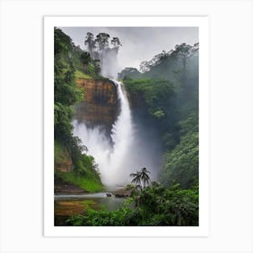 Laxapana Falls, Sri Lanka Realistic Photograph (2) Art Print