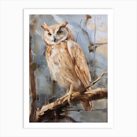 Bird Painting Eastern Screech Owl 1 Art Print