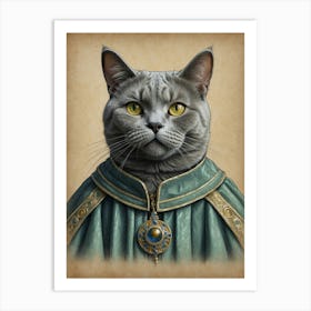 King Cat 2 Art Print