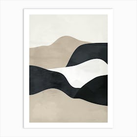 Contours Of Silence Minimalist Style Art Print