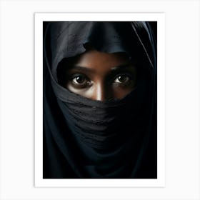 Black Woman With A Veil Art Print