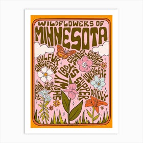 Minnesota Wildflowers Art Print
