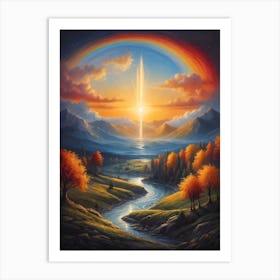 Rainbow In The Sky 2 Art Print