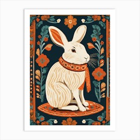 Rabbit In A Scarf, 1449 Art Print