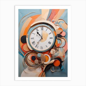 Abstract Clock 2 Art Print