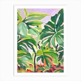 Burle Marx Philodendron 3 Impressionist Painting Art Print