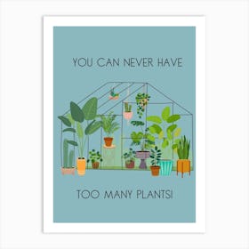 Too Many Plants Illustration Art Print