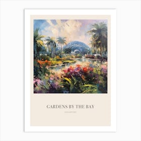 Gardens By The Bay Singapore 2 Vintage Cezanne Inspired Poster Art Print