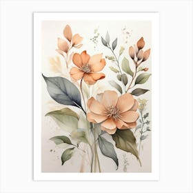 Watercolor Flowers 12 Art Print