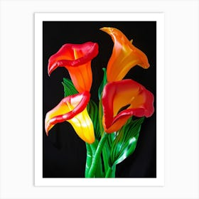 Bright Inflatable Flowers Calla Lily 1 Art Print