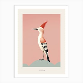 Minimalist Hoopoe 3 Bird Poster Art Print