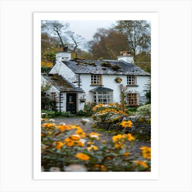 Cottage In The Garden Art Print