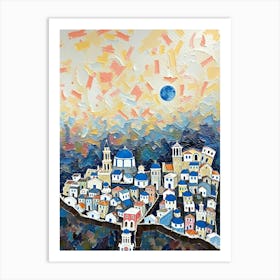 Greece Town Art Print