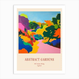 Colourful Gardens Rhs Garden Wisley United Kingdom 4 Red Poster Art Print