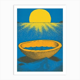 Bowl Of Water Art Print